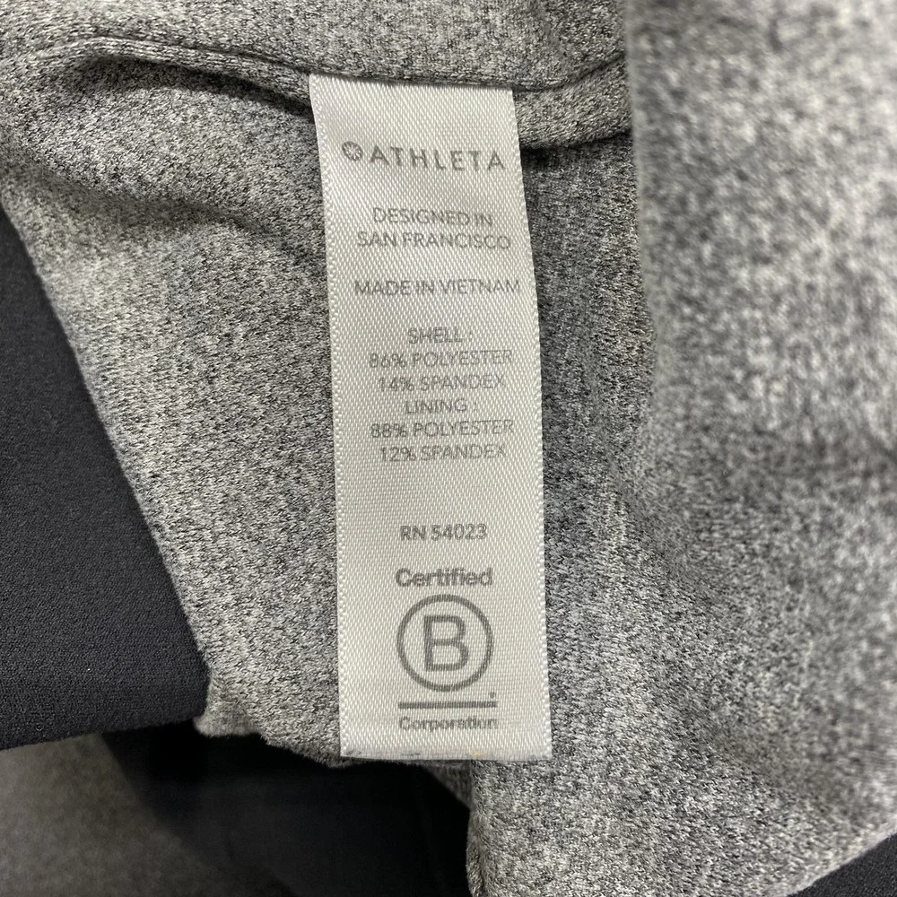 Athleta Attitude Lined Pants Womens 10P Black Ruched Jogger Activewear Pull On - Picture 7 of 13